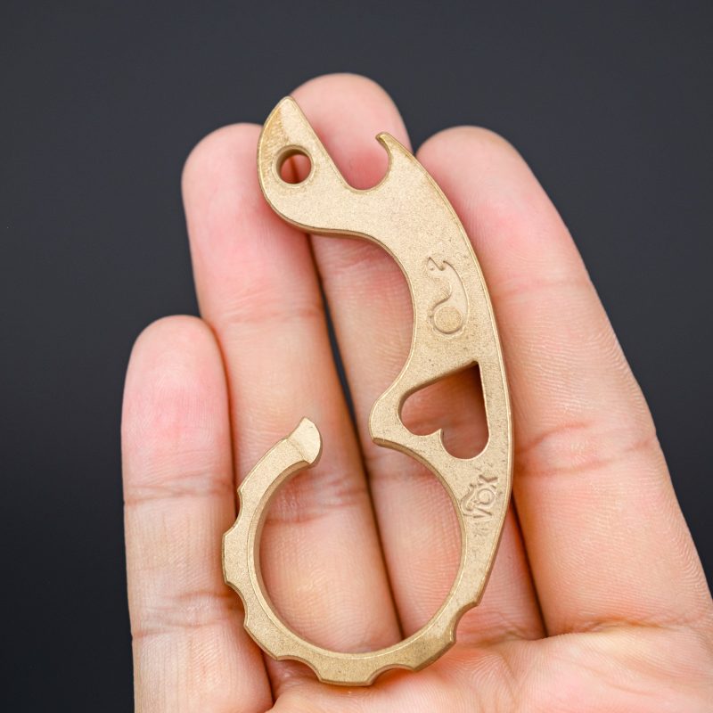 keychains multi tools voxdesign 1 4 hooker snailor blasted tumbled bronze 3