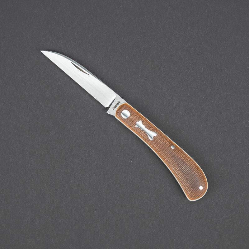 knife enrique pena wharncliffe trapper natural canvas micarta custom 1