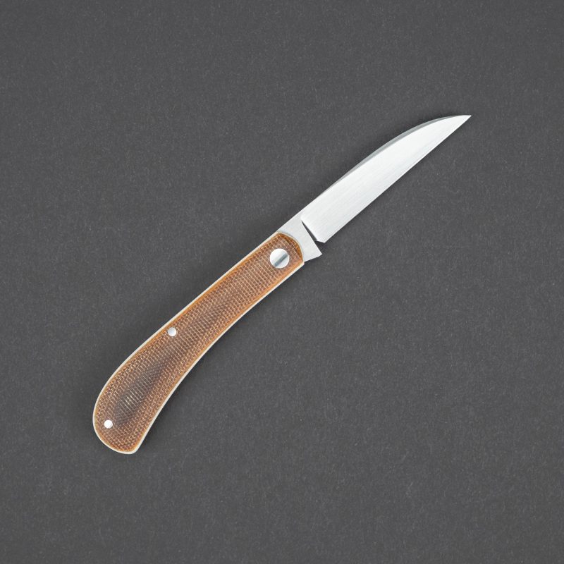 knife enrique pena wharncliffe trapper natural canvas micarta custom 2