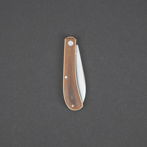 knife enrique pena wharncliffe trapper natural canvas micarta custom 4