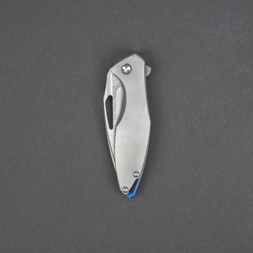 knife koenig arius standard w high polish flats patterned titanium handles 3