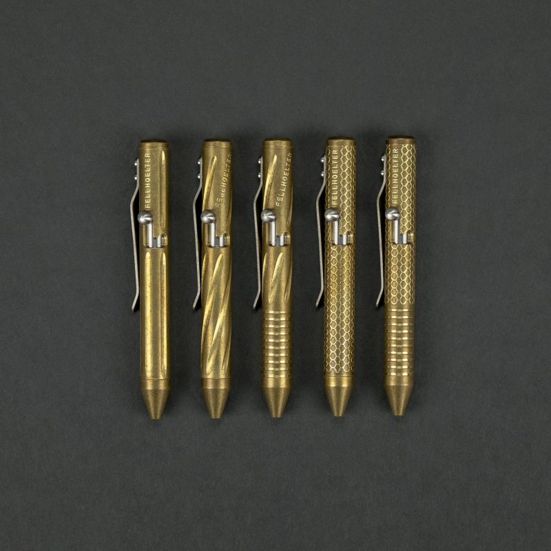 pen fellhoelter tiny bolt pen brass 1